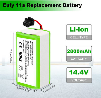 RoboVac Odkurzacz Bateria litowa 11S 15C 15T 14.4V 2800mAh Akumulator litowo-jonowy