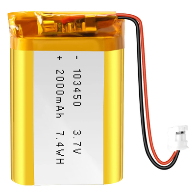 103450 Akumulator litowo-polimerowy 3,7 V 57 g Akumulator litowo-jonowy 2000 mAh