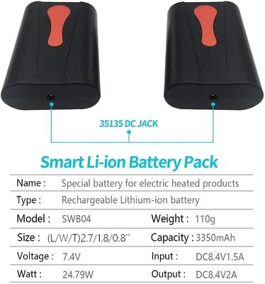 Przenośny akumulator litowo-jonowy 8 Ah 3350 mAh 7,4 V Inteligentny akumulator litowy