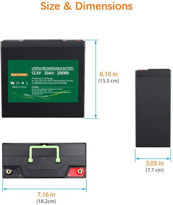 Akumulator litowo-fosforanowy NCM 1,2 kg 12,8 V 12 V 20 Ah Akumulator litowy